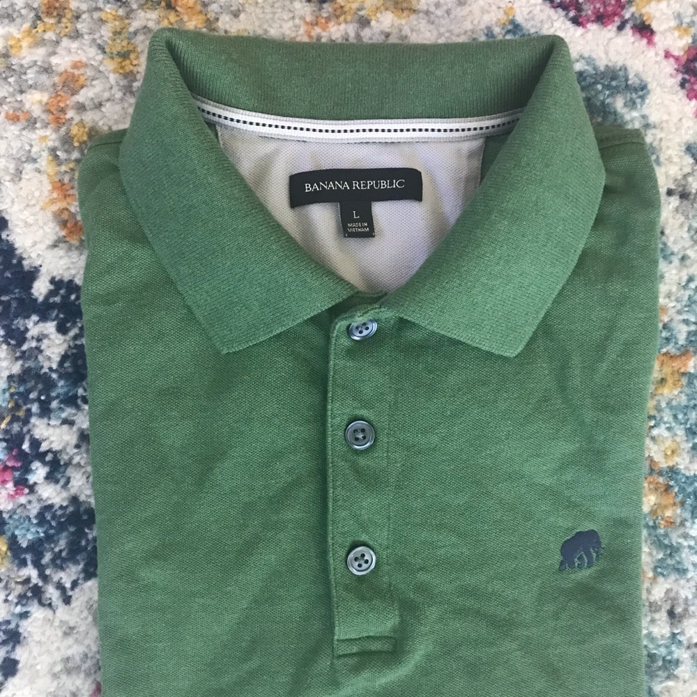 Lot of 4 Banana Republic polo shirts size L - Picture 5 of 5